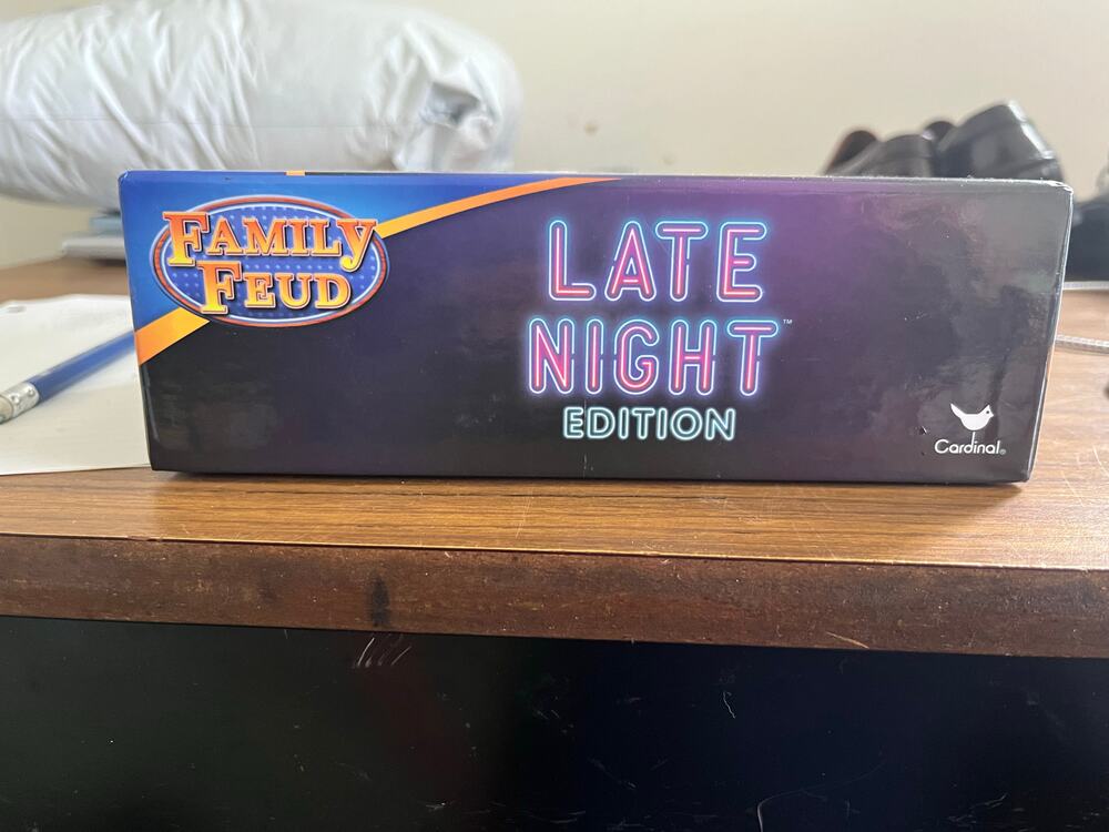 Family Feud late night edition trivia board game by Cardinal
